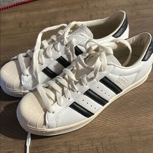 Adidas Superstar White with Black Stripes